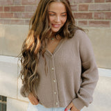 Fern Sweater Cardigan - Mocha
