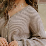 Fern Sweater Cardigan - Mocha