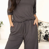 Esme Loungewear Set - Charcoal