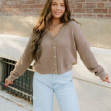 Fern Sweater Cardigan - Mocha