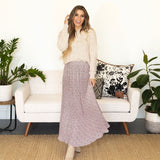Charlie Floral Skirt - Currant