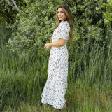 Gigi Dress - Cream Paint Brush