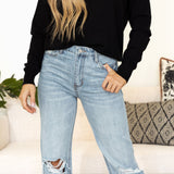 Georgie High Rise Flare Jeans - Vervet