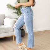 Sloane High Rise Straight Denim - Vervet