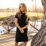 Tee Shirt Midi Dress - Black