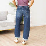 Hallie Barrel Leg Denim - Vervet