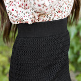Sweater Midi Skirt - Black