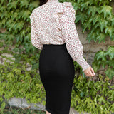 Sweater Midi Skirt - Black