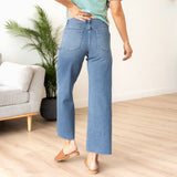 Audrey High Rise Wide Leg Denim - Vervet