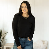 Basic Long Sleeve Tee - Black