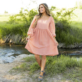 Carmen Dress - Dusty Melon