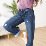 Hallie Barrel Leg Denim - Vervet
