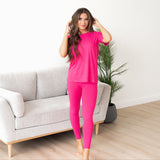 Chloe Loungewear Set - Bright Raspberry