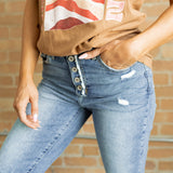 Taite High Rise Mom Jean - KanCan