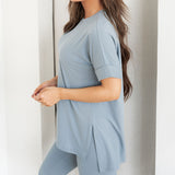 Maddie Microfiber Set - Blue Gray