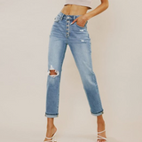Taite High Rise Mom Jean - KanCan