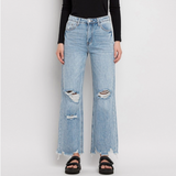 Georgie High Rise Flare Jeans - Vervet