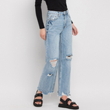 Georgie High Rise Flare Jeans - Vervet