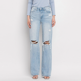 Kingsley High Rise Flare Jeans - Vervet