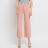 Zoe Wide Leg Cropped Jeans - Vervet