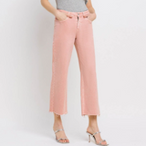 Zoe Wide Leg Cropped Jeans - Vervet