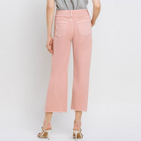 Zoe Wide Leg Cropped Jeans - Vervet
