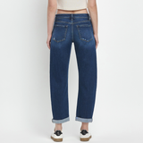 Hallie Barrel Leg Denim - Vervet