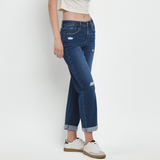 Hallie Barrel Leg Denim - Vervet
