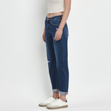 Hallie Barrel Leg Denim - Vervet