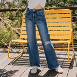 River Baggy Wide Leg Denim - Vervet