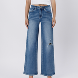 River Baggy Wide Leg Denim - Vervet