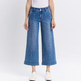 Millie High Rise Trouser Denim - Vervet