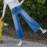 Zola - Ankle Wide Leg Denim - Vervet