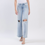 Sienna High Rise Wide Leg Denim - Vervet