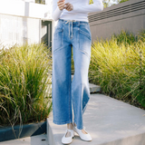 Lydia High Rise Barrel Denim - Vervet