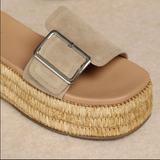Wanika Wedges - Sandstone
