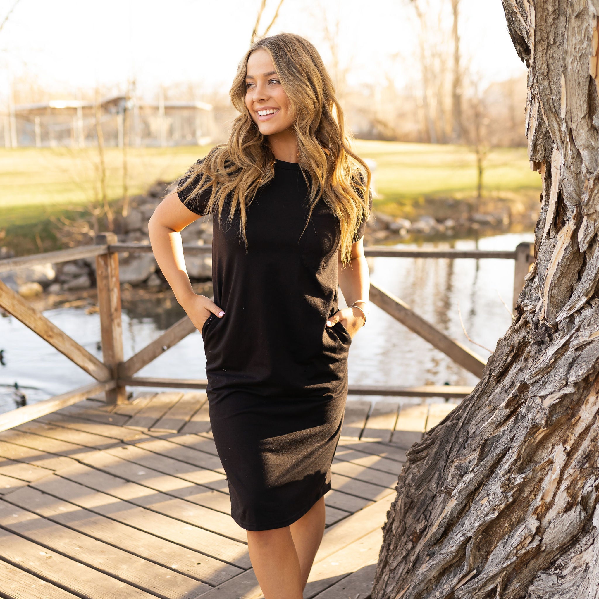 Tee Shirt Midi Dress - Black 3XL | Indie & Co | Conservative Women's Boutique Fashion Tee Shirt Midi Dress - Black 3XL | Indie & Co | Conservative Women's Boutique Fashion
