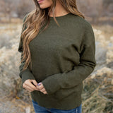 Arlo Sweater - Olive Speckle
