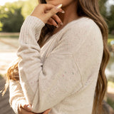 Speckled Sweater - Cream