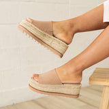 Eva Wedges - Taupe