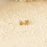 Triple Ball Post Earrings