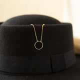 Open Circle Pendant Necklace