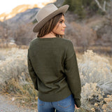 Arlo Sweater - Olive Speckle