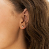 Triple Ball Post Earrings
