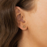 Triple Ball Post Earrings