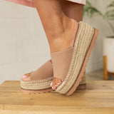 Eva Wedges - Taupe