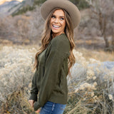 Arlo Sweater - Olive Speckle
