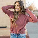 Emery Sweater - Currant