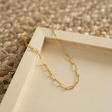 Elongated Oval Necklace