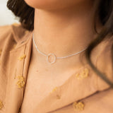 Open Circle Pendant Necklace